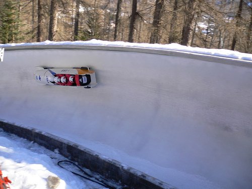 Bobsleigh in La Plagna